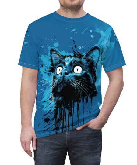 Mystical Cat Graphic Tee for Cat Lovers
