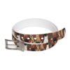 All over print belt, showcasing a seamless wrap around graphic of various cats amongst botanical elements in a retro pattern.