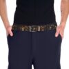 Vintage floral print belt with cats, featuring a retro repeat pattern and subtle y2k graphic elements.