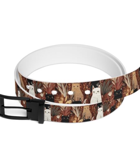 Cat-Themed Fashion Belt for Animal Lovers 2 Toasted Styles
