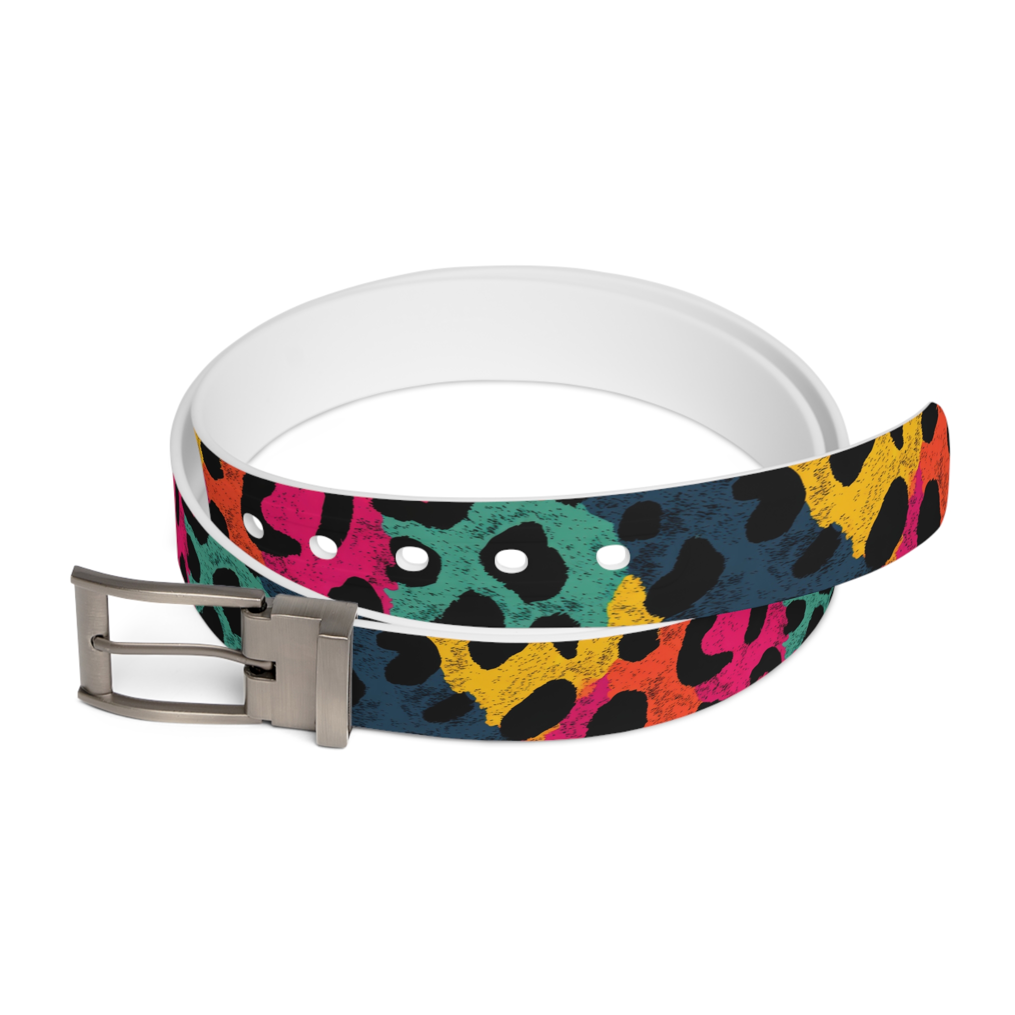 Colorful Leopard Print Custom Belt for Trendy Style - Image 7