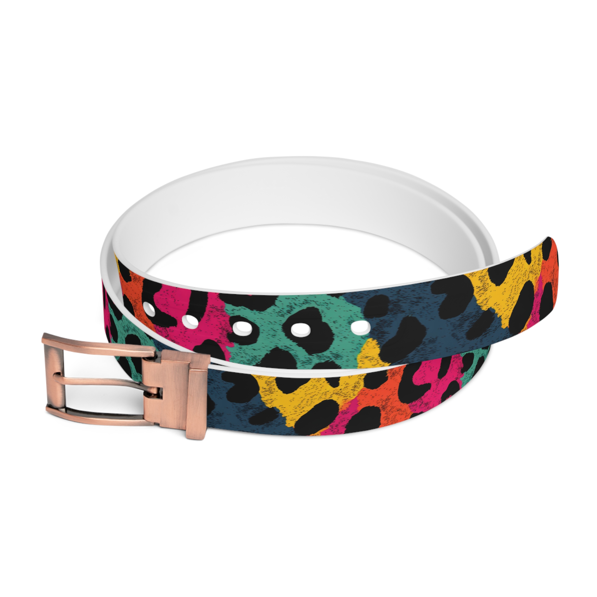 Colorful Leopard Print Custom Belt for Trendy Style - Image 4