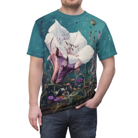 Floral Art Unisex All Over Print T-Shirt - Vibrant Nature Design