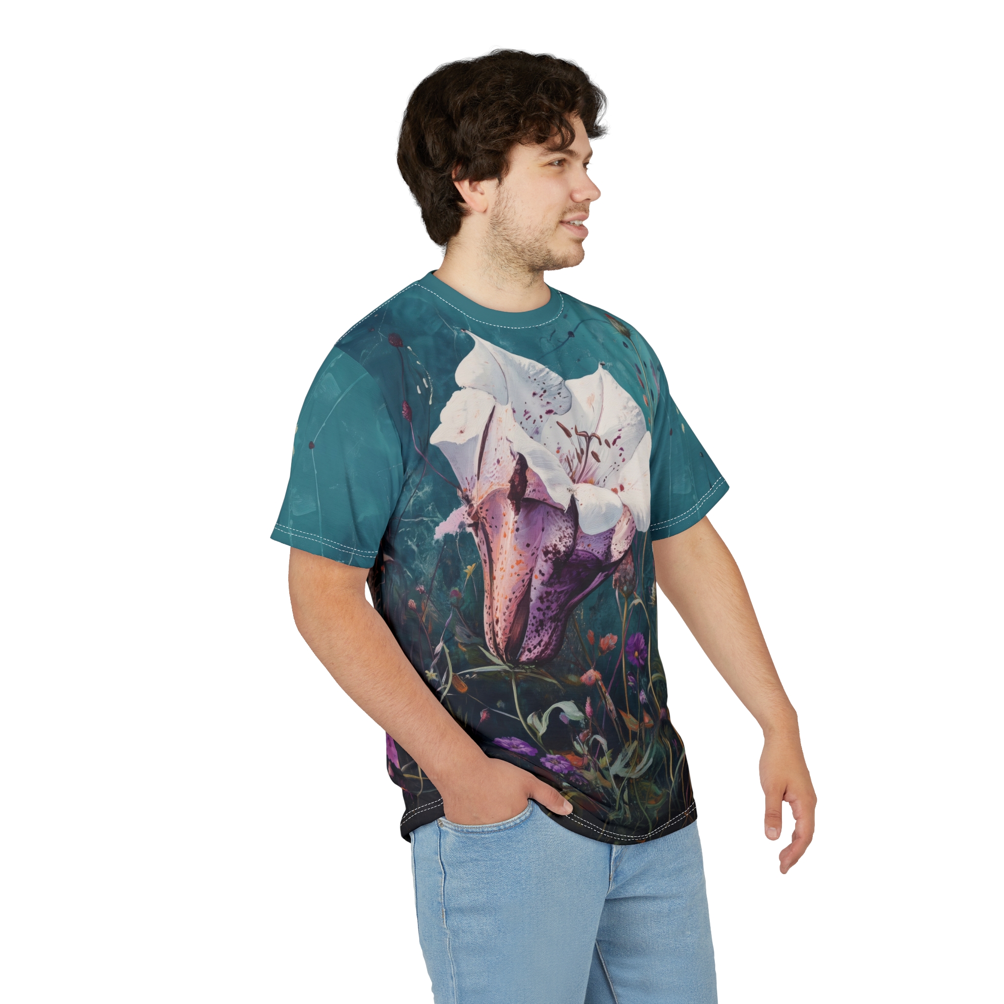 Floral Art Unisex Tee - Vibrant Nature Design 5 Toasted Styles