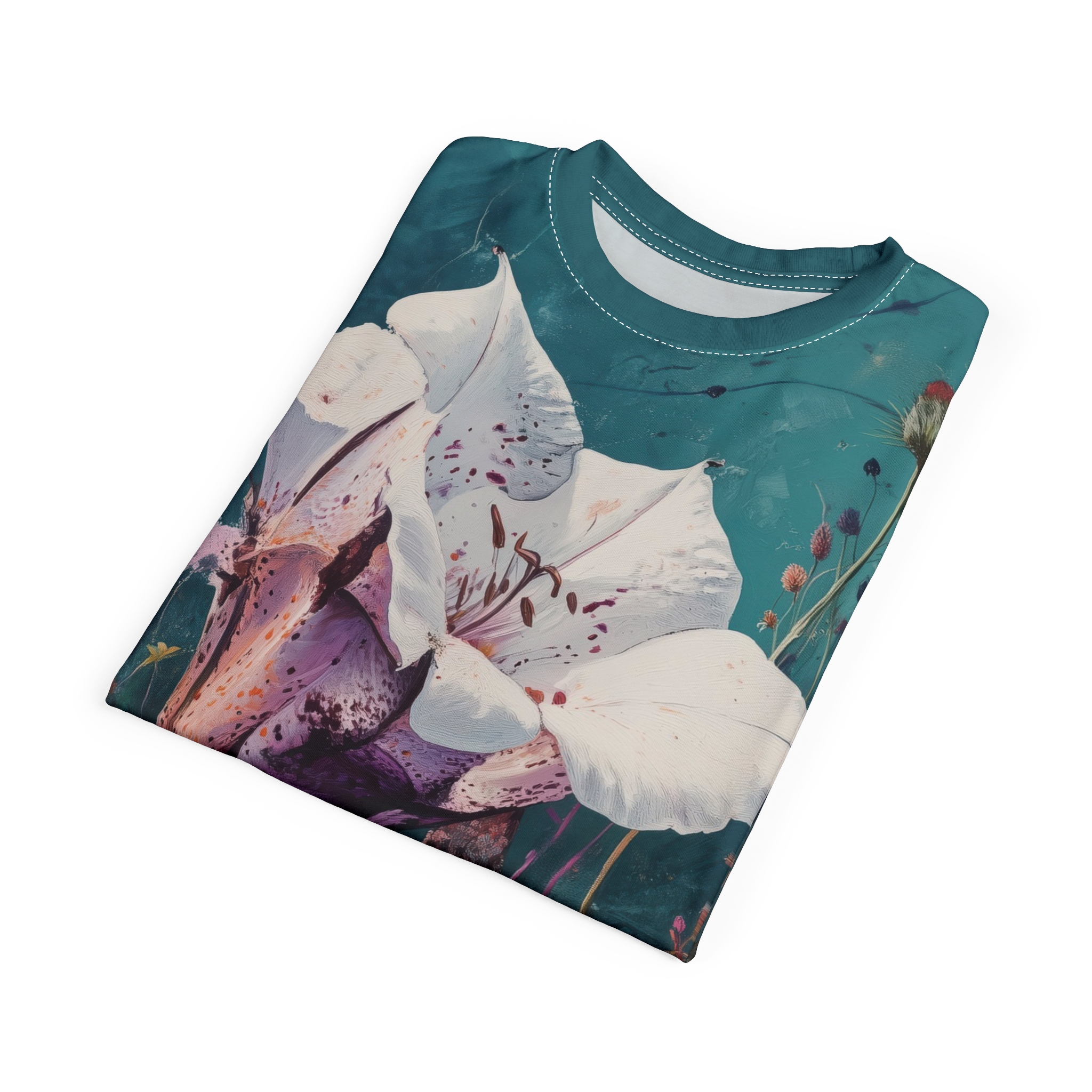 Floral Art Unisex Tee - Vibrant Nature Design 7 Toasted Styles