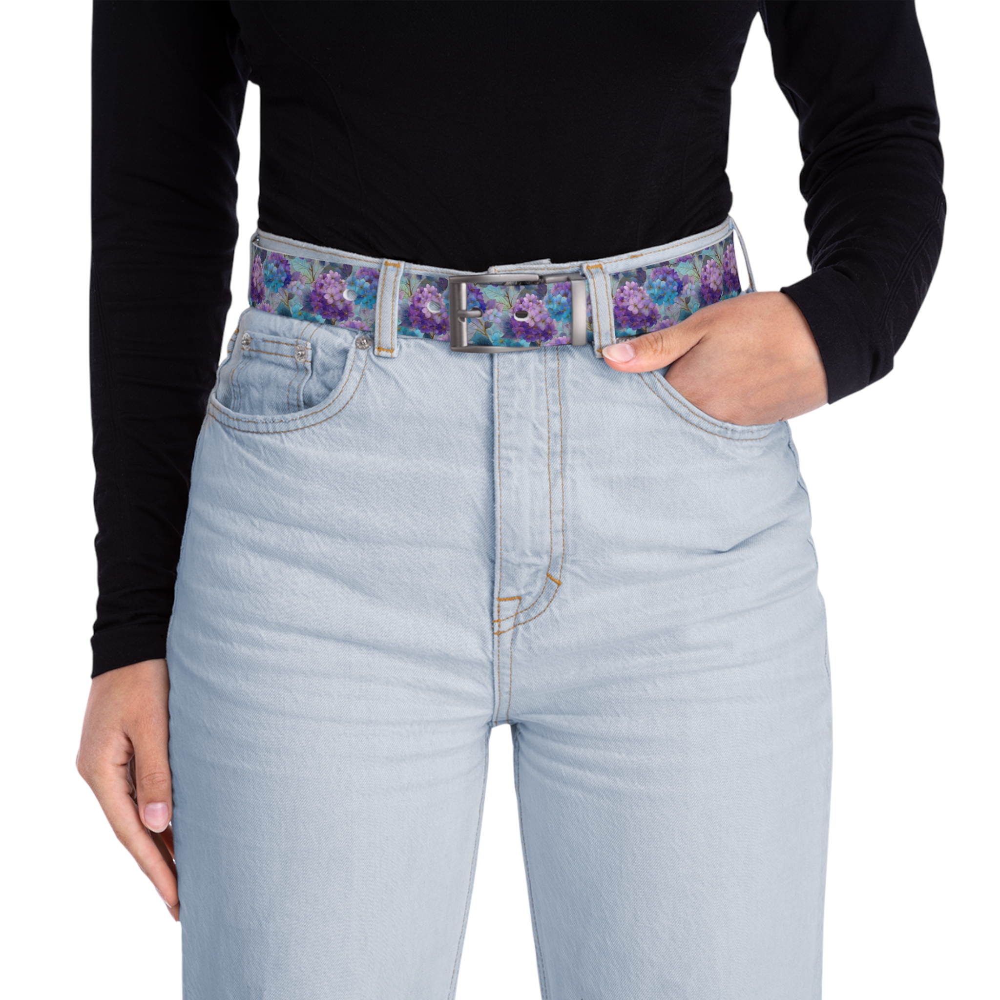 Floral Patterned Custom Belt for Casual Elegance - Image 8