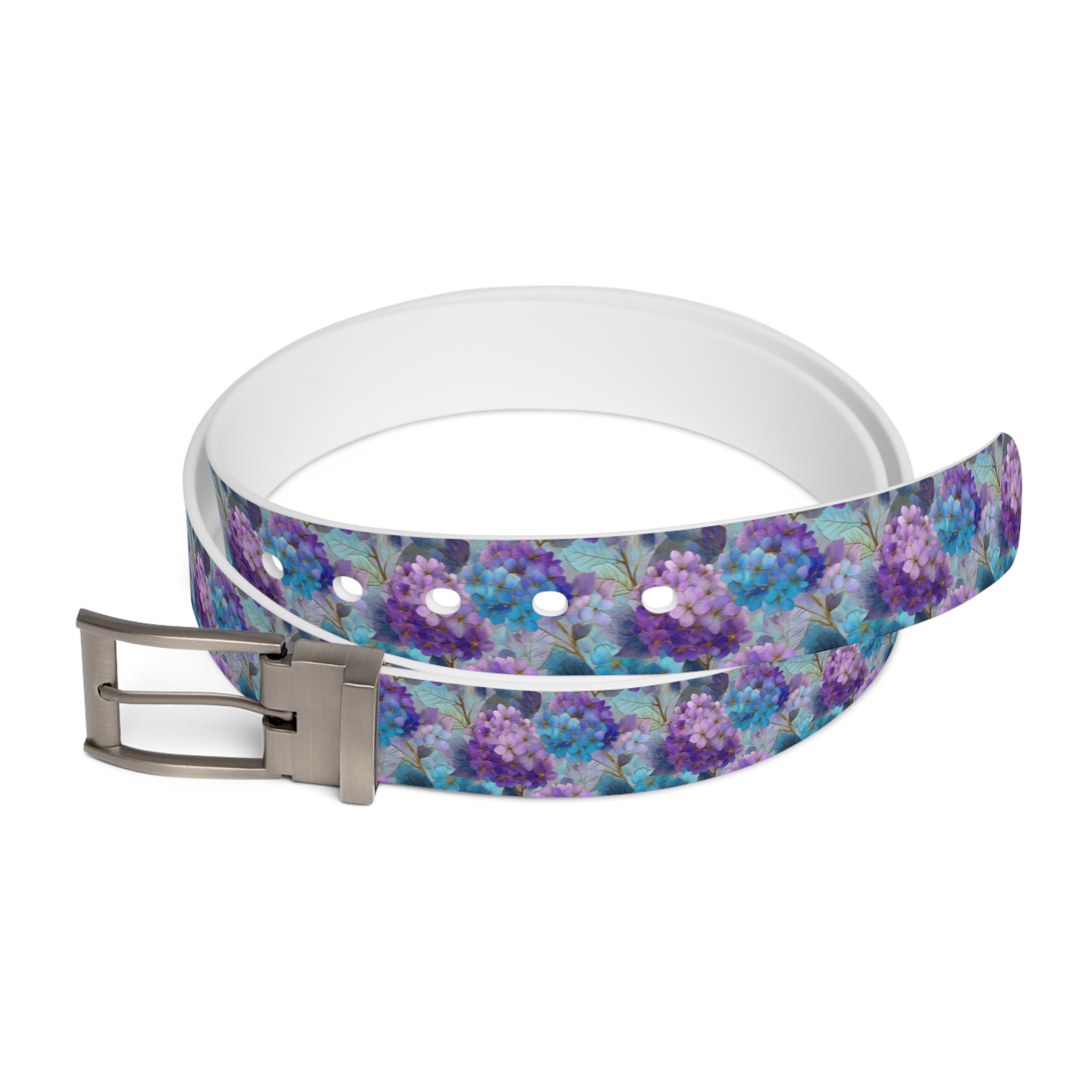 Floral Patterned Custom Belt for Casual Elegance