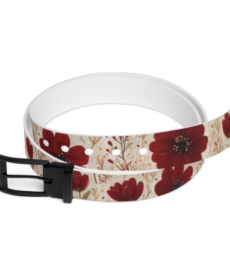 Floral Print Belt - Stylish Adjustable Accessory for Casual Outfits 2 Toasted Styles