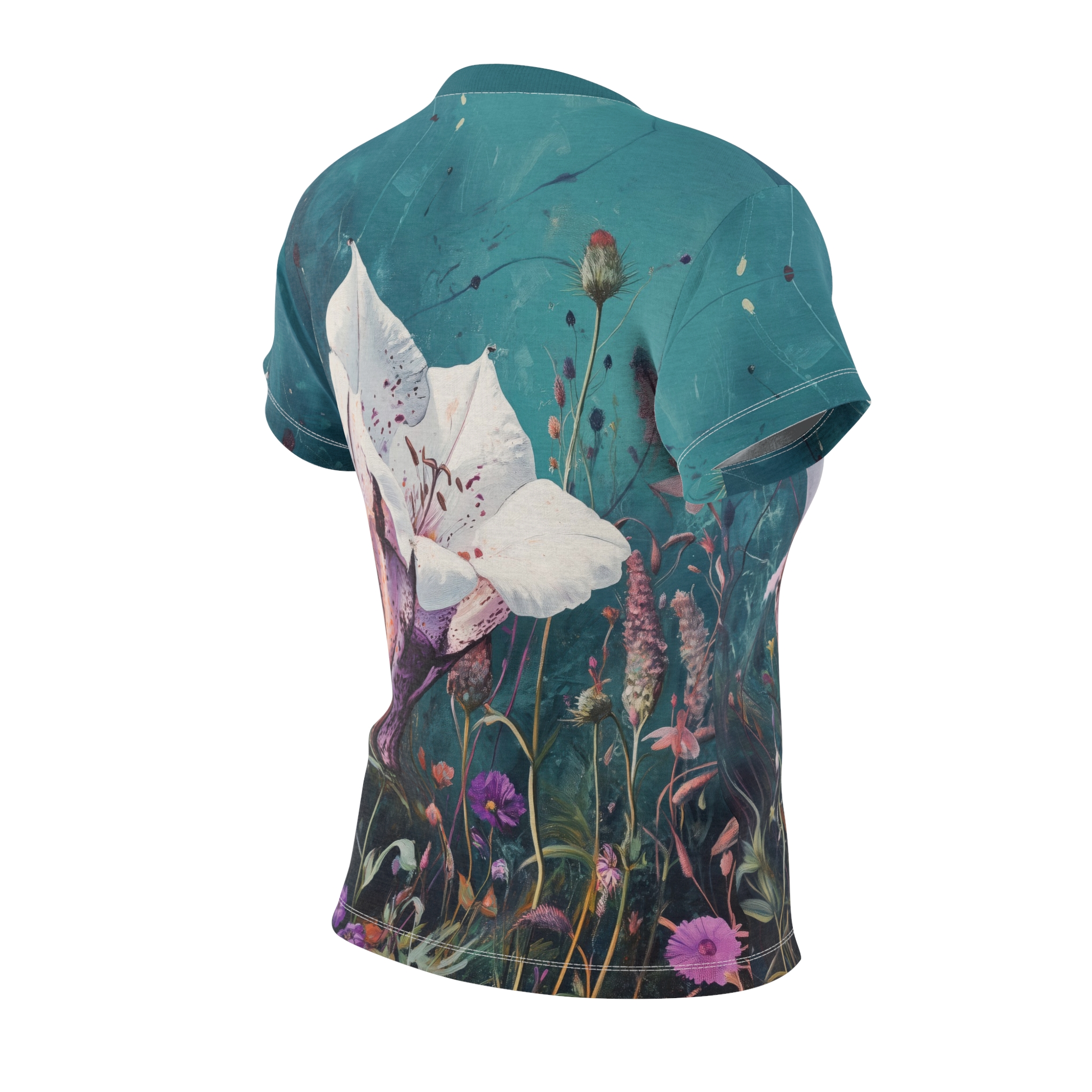 Floral Women's All Over Print Tee - Vibrant Nature Design 10 Toasted Styles