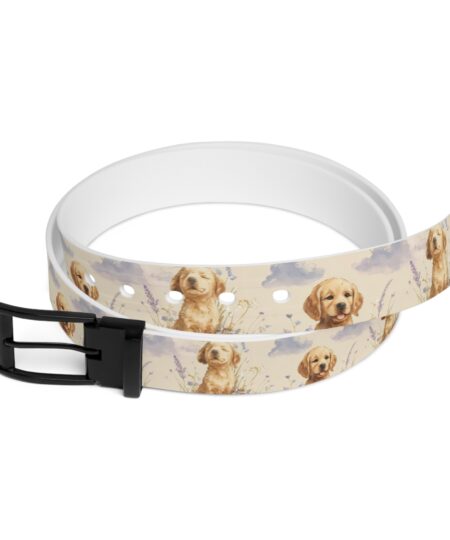 Golden Retriever Print Belt for Dog Lovers 2 Toasted Styles
