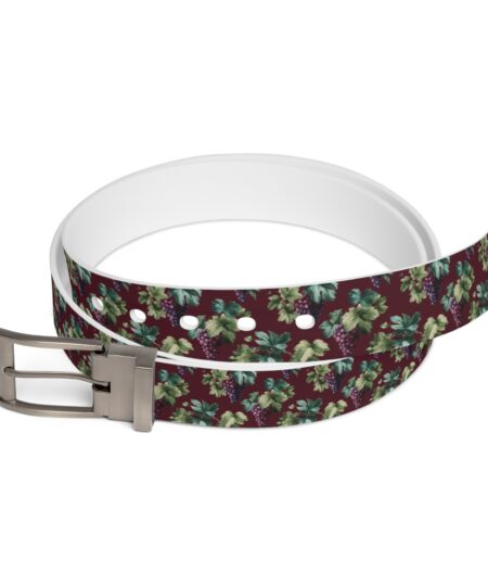 Grape Winery Floral Pattern Belt - Stylish Adjustable Accessory 2 Toasted Styles