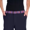 Purple belt with repeating 'Love Is Love' graphic, featuring a seamless wrap around design and LGBT pride theme.
