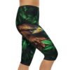 Comfortable Nature-Inspired Eagle Women’s Capri Leggings – flattering capri-length all-over print leggings - Detail View 5