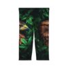 Vibrant Nature-Inspired Eagle Women’s Capri Leggings – high-waisted all-over design leggings - Detail View 2