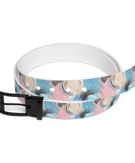 Pastel Abstract Print Belt - Stylish Accessory for Casual Outfits 2 Toasted Styles
