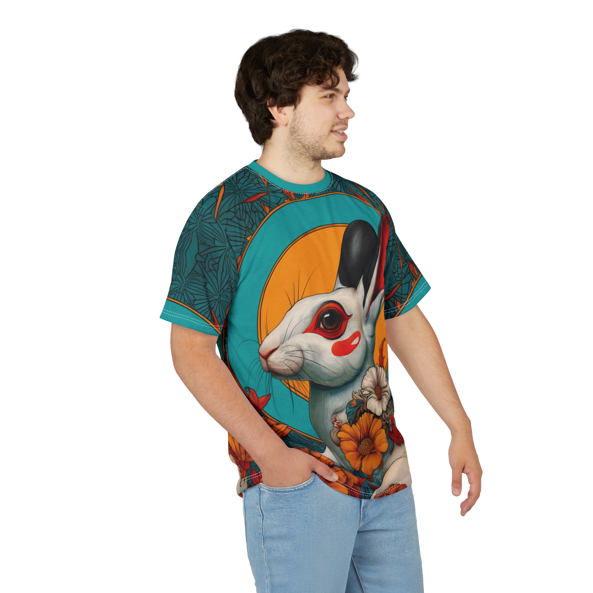 Vibrant Rabbit Floral Unisex Tee 5 Toasted Styles