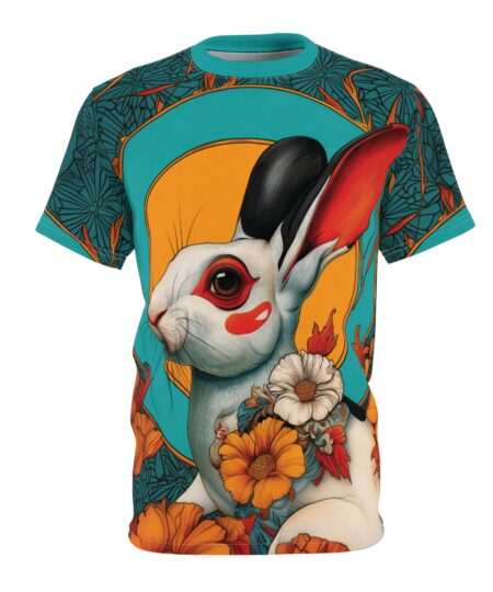 Vibrant Rabbit Floral Unisex Tee 9 Toasted Styles