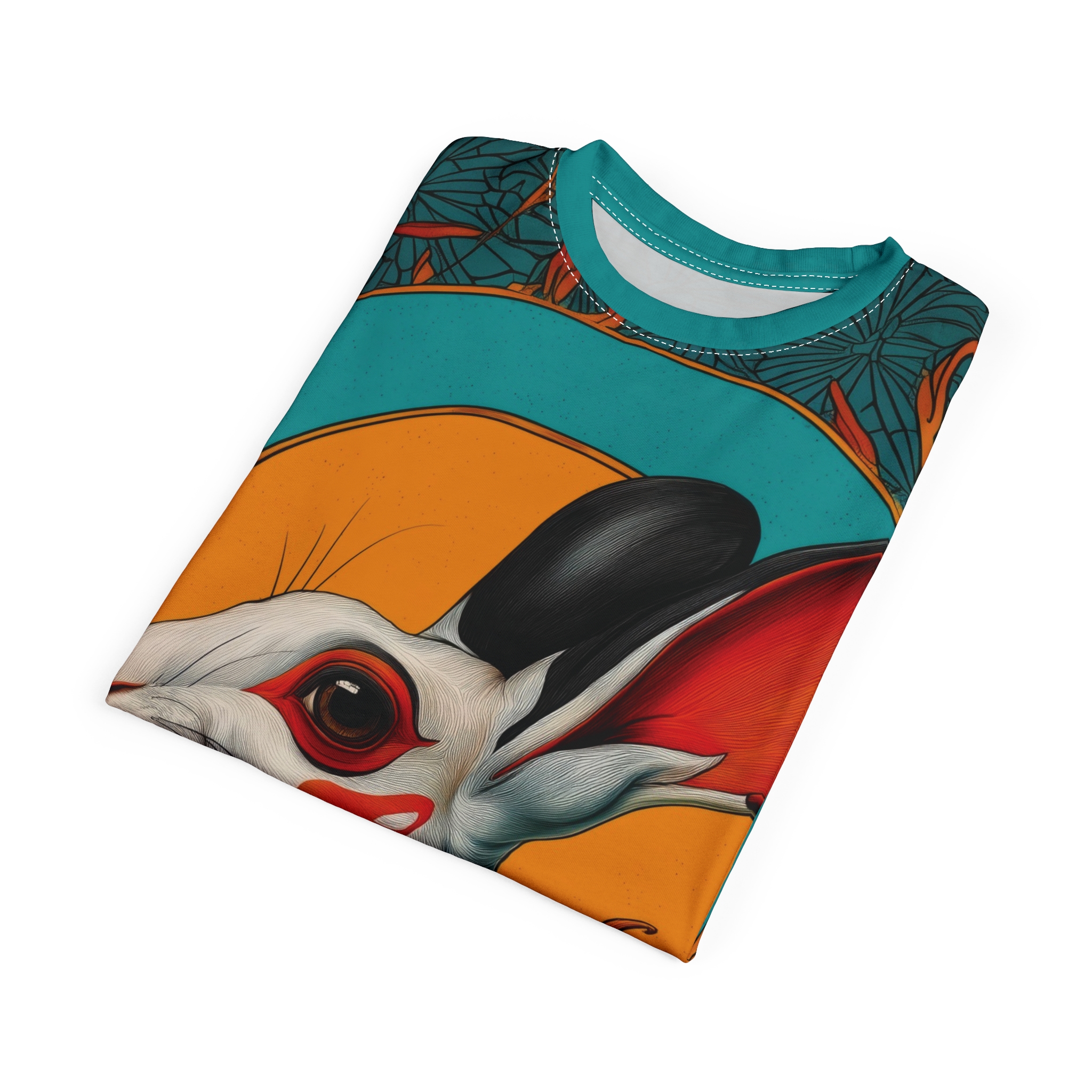Vibrant Rabbit Floral Unisex Tee 7 Toasted Styles