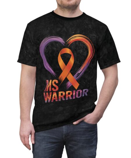 MS Warrior Unisex All Over Print Tee - Celebrate Strength and Resilience