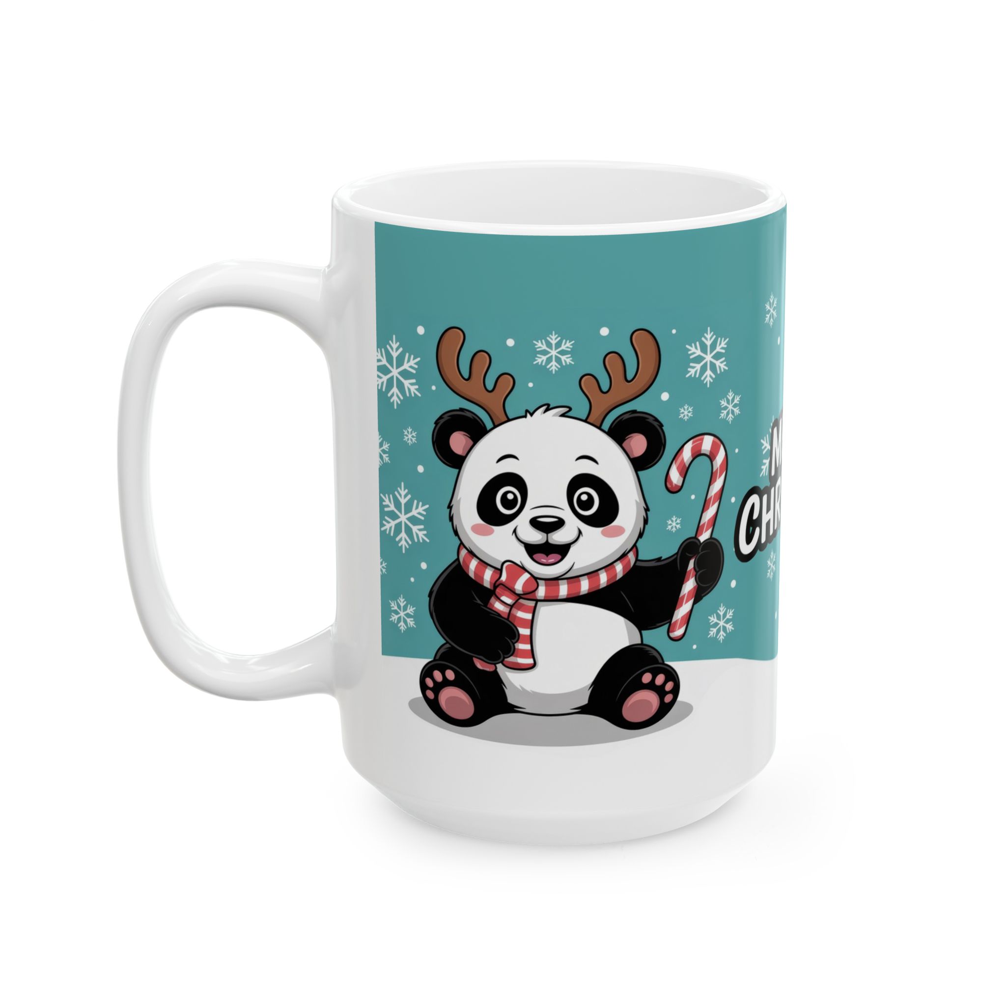 Cute Christmas Panda Mug, Seasonal Decor - Image 10