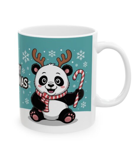 Cute Christmas Panda Mug, Seasonal Decor
