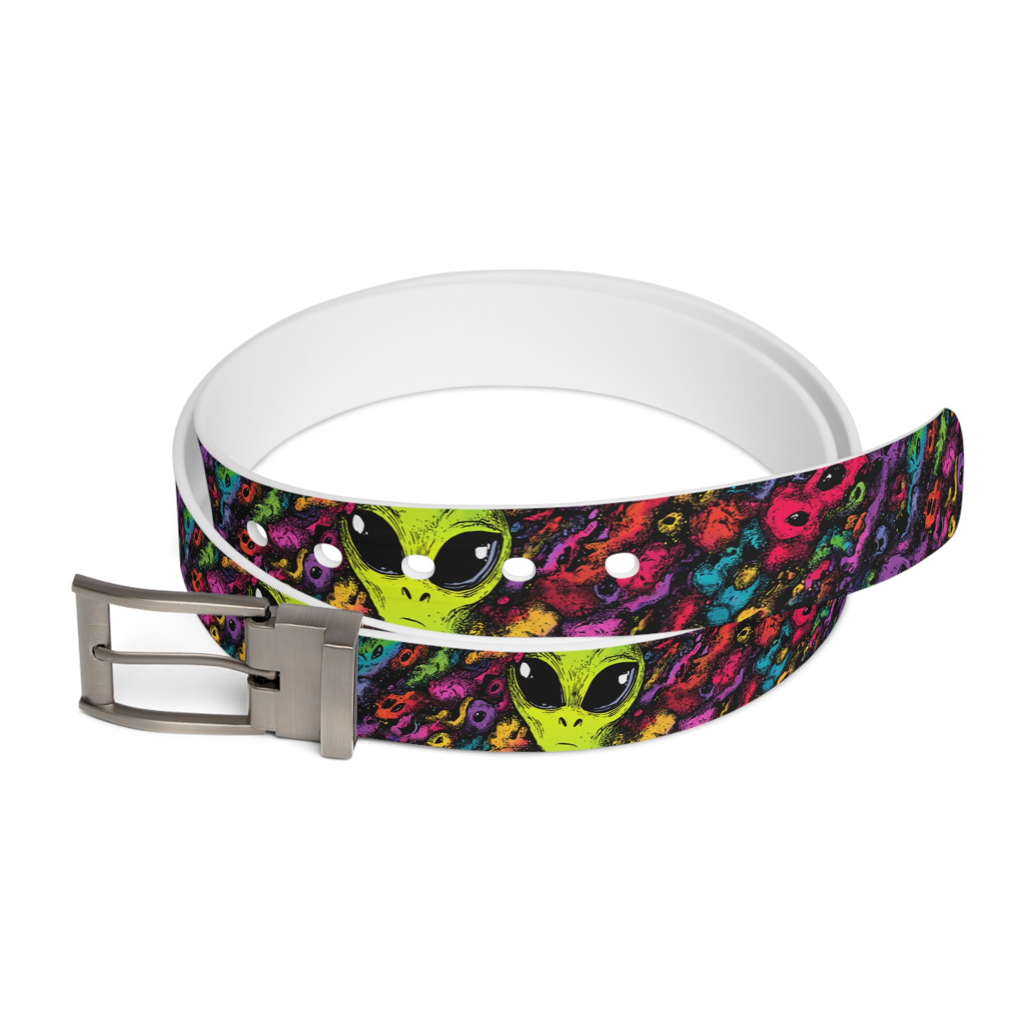Alien Vibes Colorful Gaming Gamer Custom Belt - Image 7