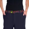 Vivid alien faces and psychedelic colors adorn this **360 wrap-around design** belt, showcasing a **vibrant seamless print** for unique graphic apparel.