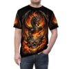 Fiery Dragon Skull T-Shirt Gothic Flame All-Over Print 6