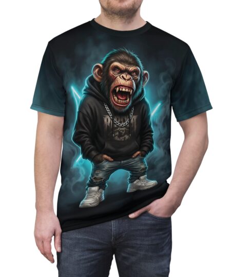 Graphic Tee - Punk Chimp Streetwear All-Over Print