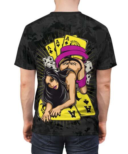 Graphic Tee    Risqué Casino Pin-Up with Aces & Dice 9 Toasted Styles