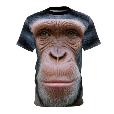 Premium Realistic Monkey Face Unisex Tee – soft all-over print unisex tee