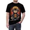 Vibrant Rebellious Monkey Graphic Tee for Streetwear Enthusiasts – eye-catching full print casual top