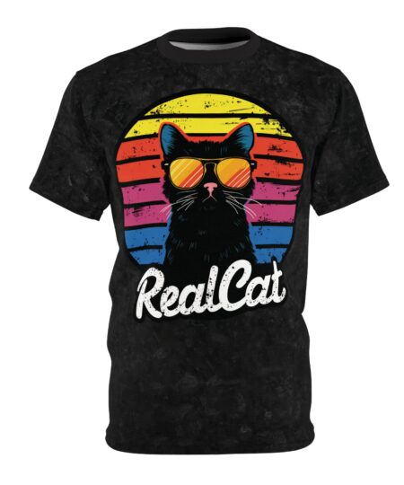 Retro Cat Tee - RealCat AOP Unisex T-Shirt 9 Toasted Styles