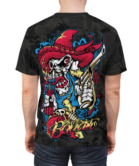Skull Bandito Graphic Tee    Day of the Dead Cowboy All-Over Print 10 Toasted Styles
