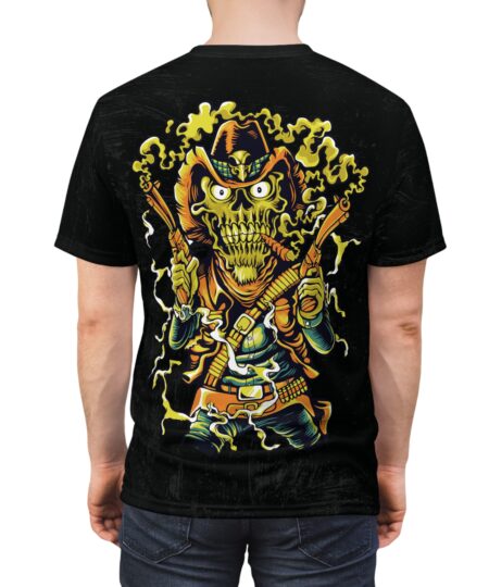 Skull Cowboy Tee – Neon Western Skeleton Graphic Shirt 9 Toasted Styles