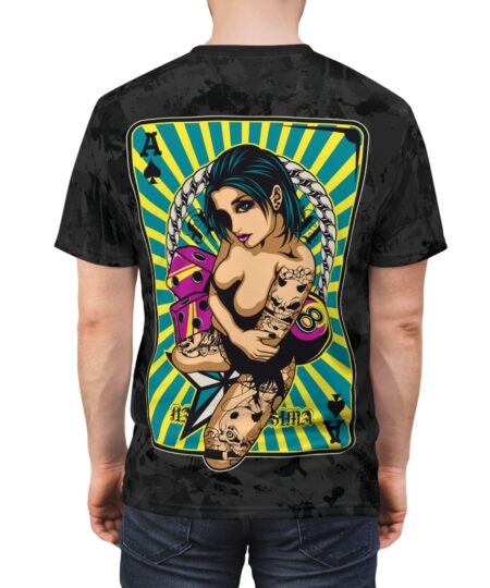 Tattooed Pin-Up Card Tee    Anime Style Graphic T-Shirt 9 Toasted Styles