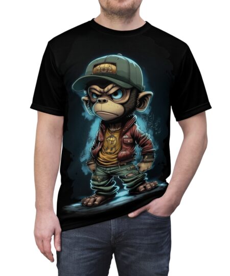 Urban Graphic T-Shirt with Cool Monkey Design 6 Toasted Styles