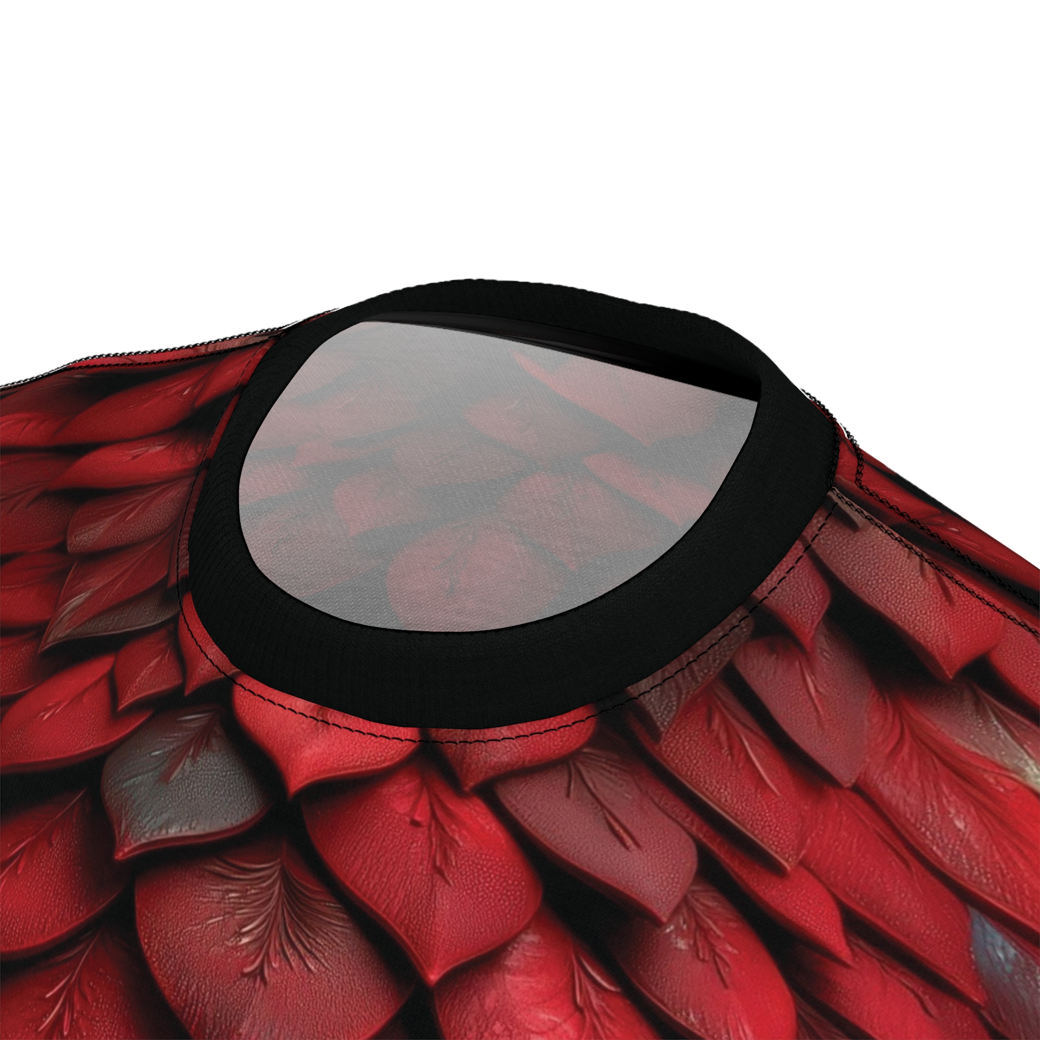Red Dragon Scale Armor Tee — All-Over Print Fantasy Scales Shirt - Image 6