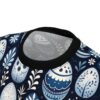 Vibrant Blue Floral Easter Egg AOP Tee, Unisex All Over Print T-Shirt, Easter T-Shirt V2 – eye-catching full print casual top