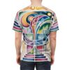 Vibrant Vibrant Unisex All Over Print Tee - Artistic Pattern, Graphic T-Shirt, Retro Style, Summer Fashion, Casual Wear – eye-catching full print casual top