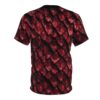 Comfortable Red Dragon Scale Armor Tee — All-Over Print Fantasy Shirt – breathable cotton all-over design