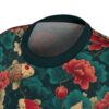 Koi Fish Print Women's Tee, All Over Print Shirt, Boho Chic Top, Relaxed Fit Casual Wear, Unique Gift for Nature Lovers