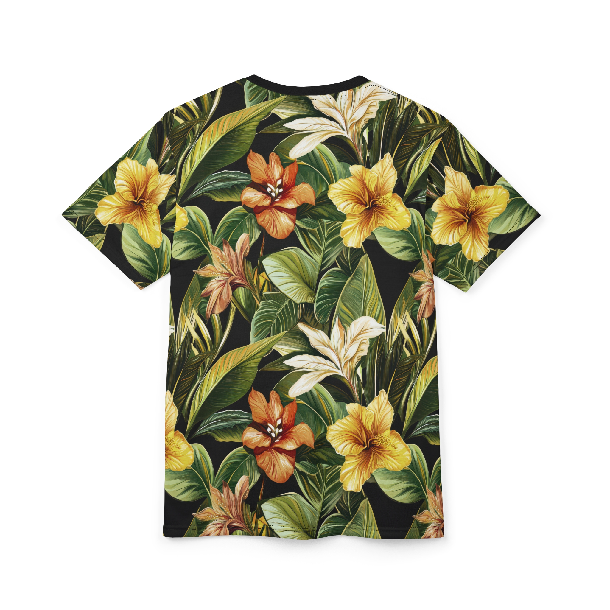 Tropical Floral Unisex Tee - Vibrant Summer Graphic Shirt - Image 5