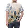 Premium Nature-Inspired Unisex Tee - Leafy Print T-Shirt, Casual Wear – soft all-over print unisex tee