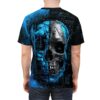 Bold Unisex Graphic Skull Tee – Edgy & Stylish All Over Print Streetwear – high-quality graphic streetwear t-shirt