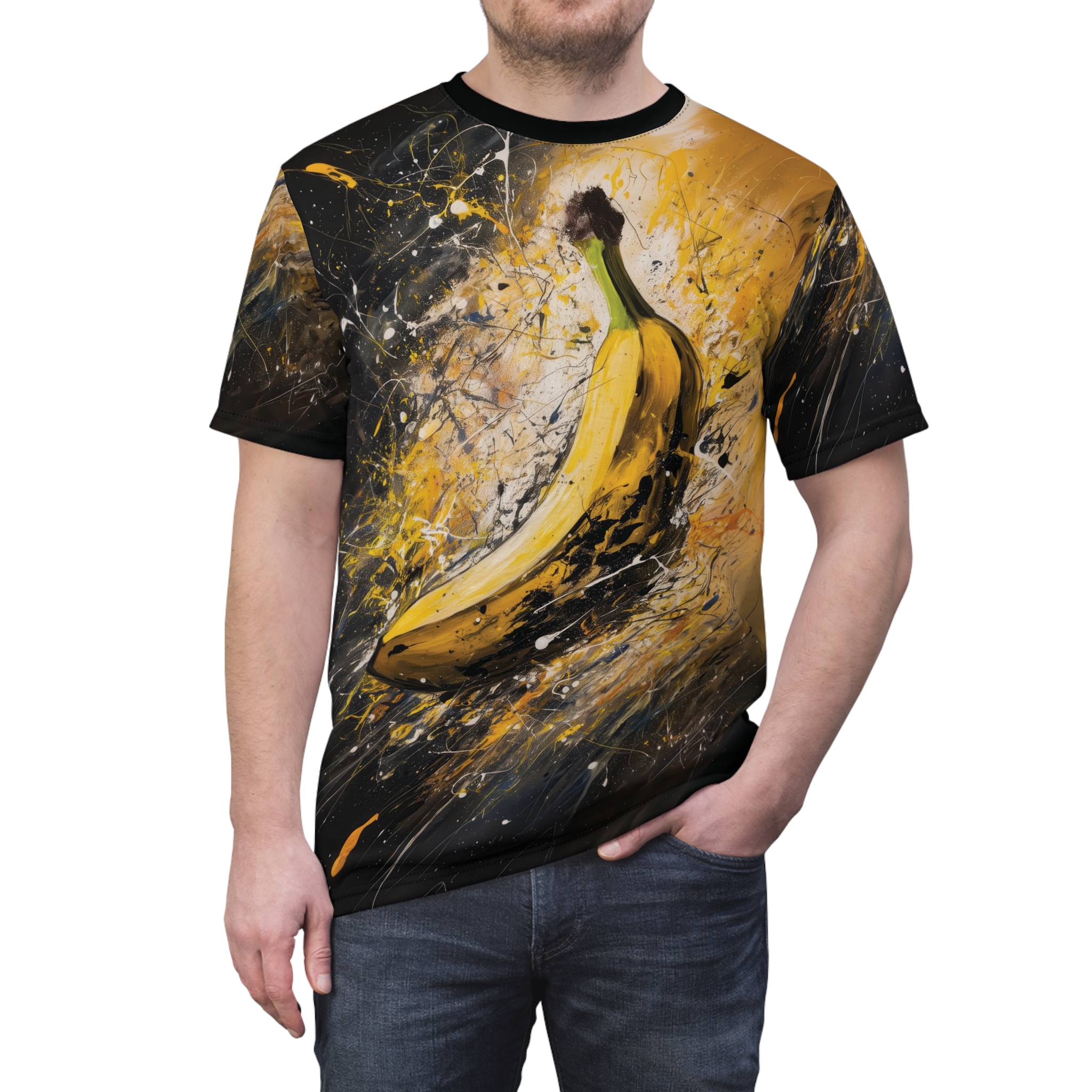 Artistic Banana Unisex Tee - Vibrant Graphic Shirt for Casual Wear