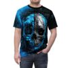 Bold Unisex Graphic Skull Tee – Edgy & Stylish All Over Print Streetwear – high-quality graphic streetwear t-shirt