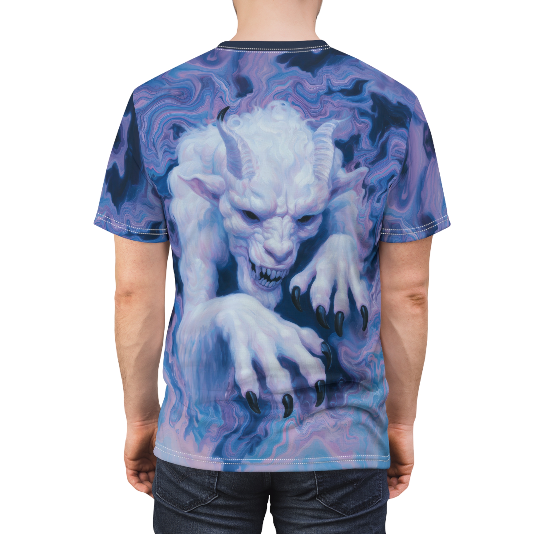 Mystical Creature Unisex Tee - Fantasy All Over Print T-Shirt - Graphic Art T-Shirt - Image 2