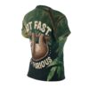 Womens All Over Print Sloth Tee: Not Fast, Not Furious, Funny Sloth Shirt