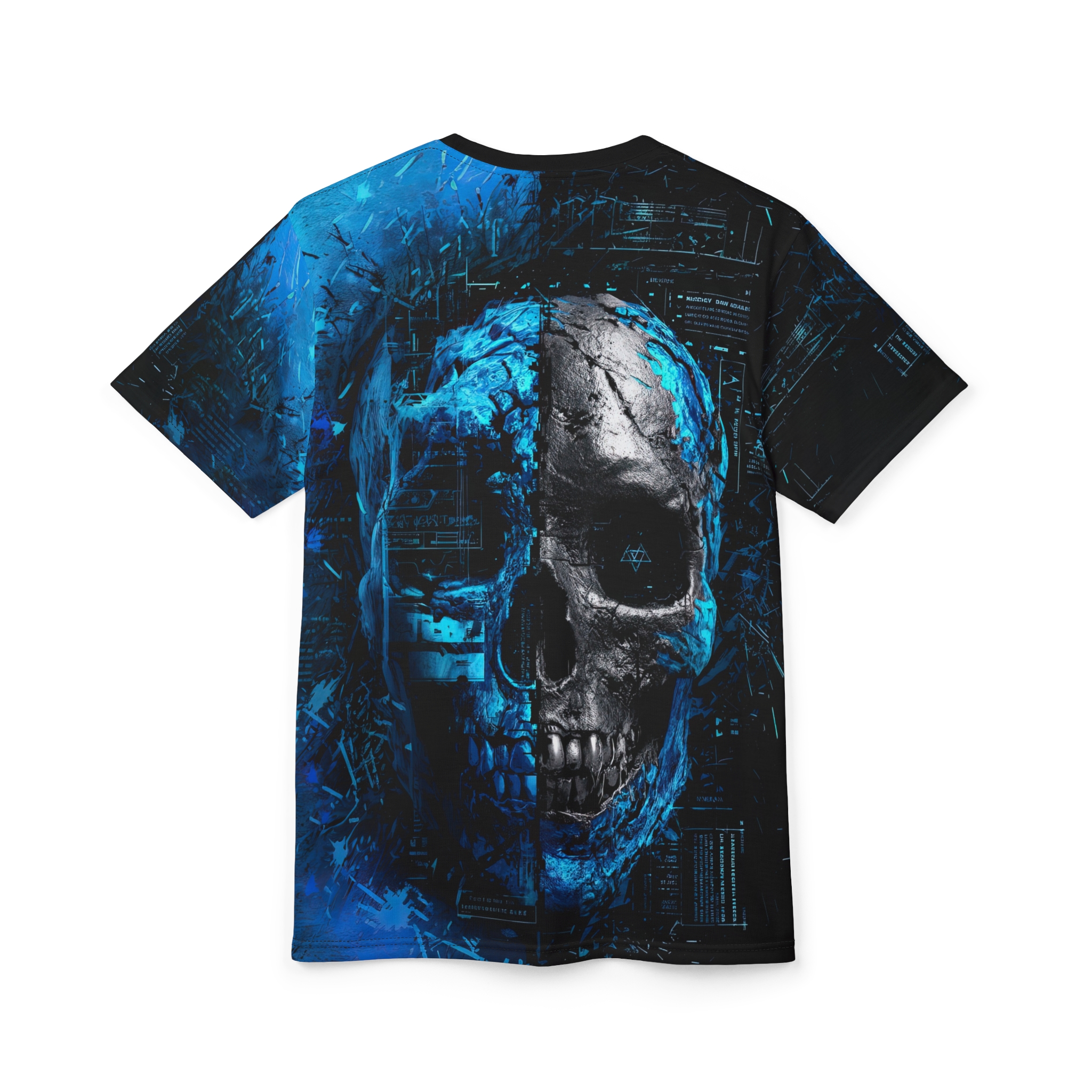 Bold Unisex Graphic Skull Tee – Edgy & Stylish All Over Print Streetwear – high-quality graphic streetwear t-shirt
